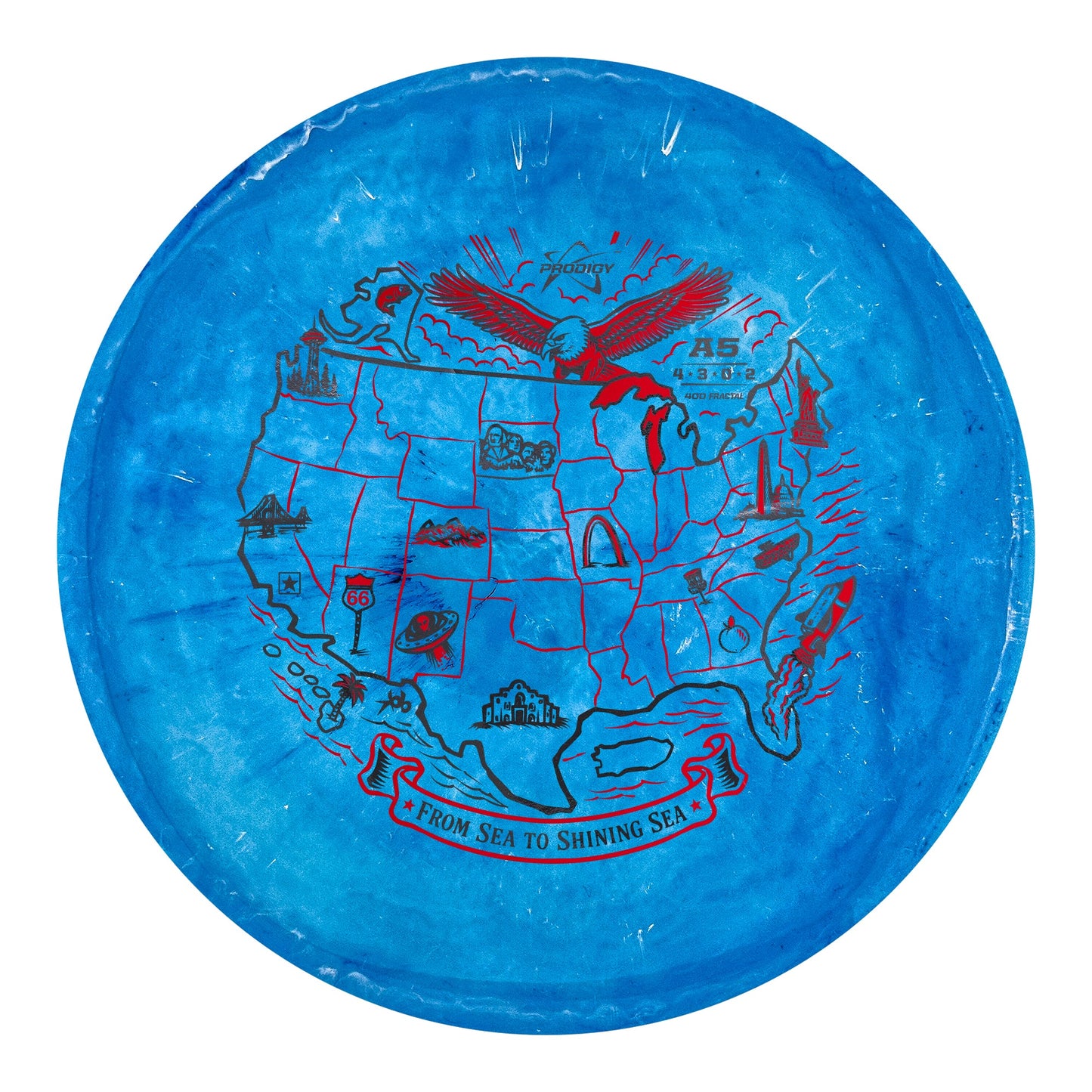 Prodigy A5 400 Fractal - Sea To Shining Sea Stamp