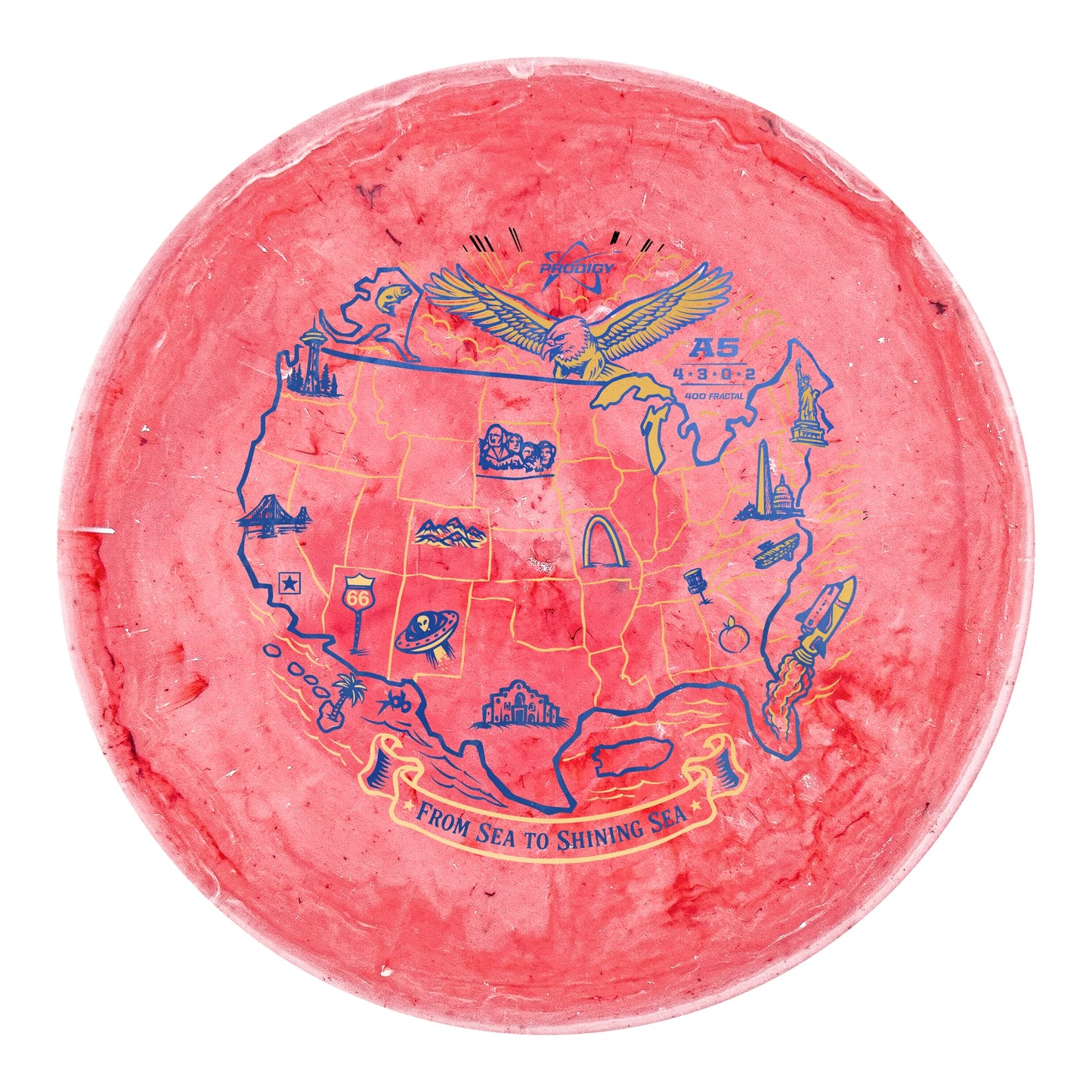 Prodigy A5 400 Fractal - Sea To Shining Sea Stamp