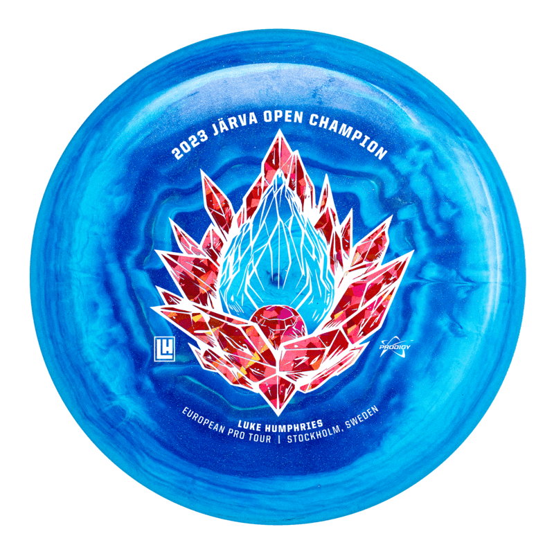 Prodigy A5 750 Spectrum Glimmer Plastic - Luke Humphries - Järva Open "Crystal Inferno" Stamp